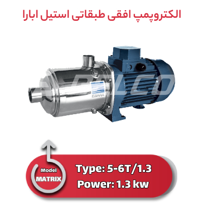 مشخصات فنی الکتروپمپ MATRIX 5-6T/1.3
